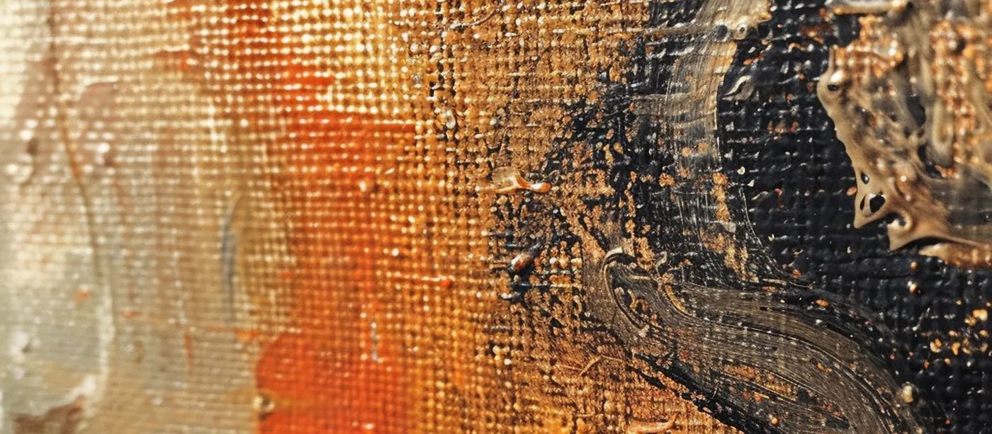 acrylic paint supplies — editorial art detail
